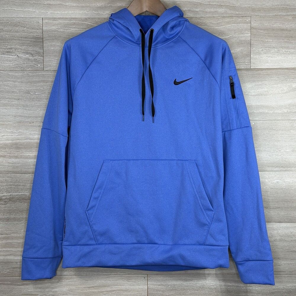 Nike Therma-Fit Pullover Blue Training Hoodie Mens Size Medium DQ4834-411 NWT